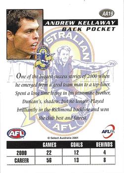 2001 Select AFL Authentic - All Australian #AA19 Andrew Kellaway Back